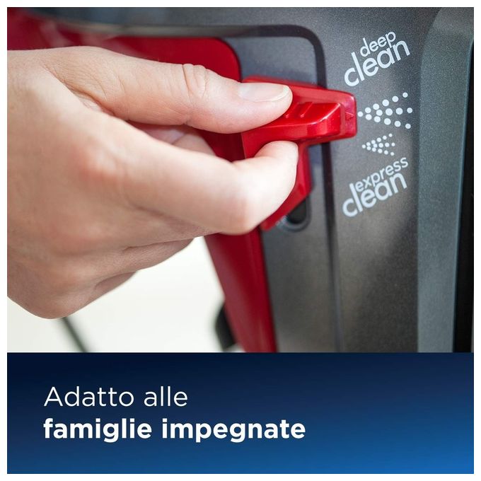 Bissell 1858N ProHeat 2X Revolution Lavatappeti con Tecnologia Heatwave Doppie Spazzole 3.7 L 800 W colore Grigio