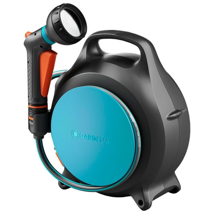 GARDENA Avvolgitubo Portatile Move, con tubo da 10 m