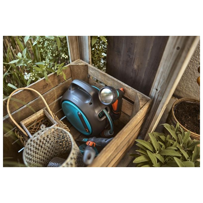 GARDENA Avvolgitubo Portatile Move, con tubo da 10 m