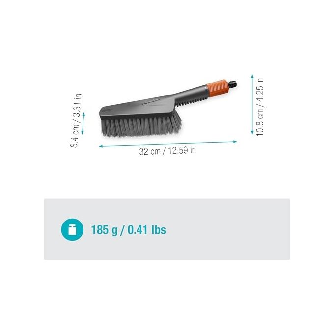 Gardena Set di Lavaggio Cleansystem con Spazzola a Mano Morbida M