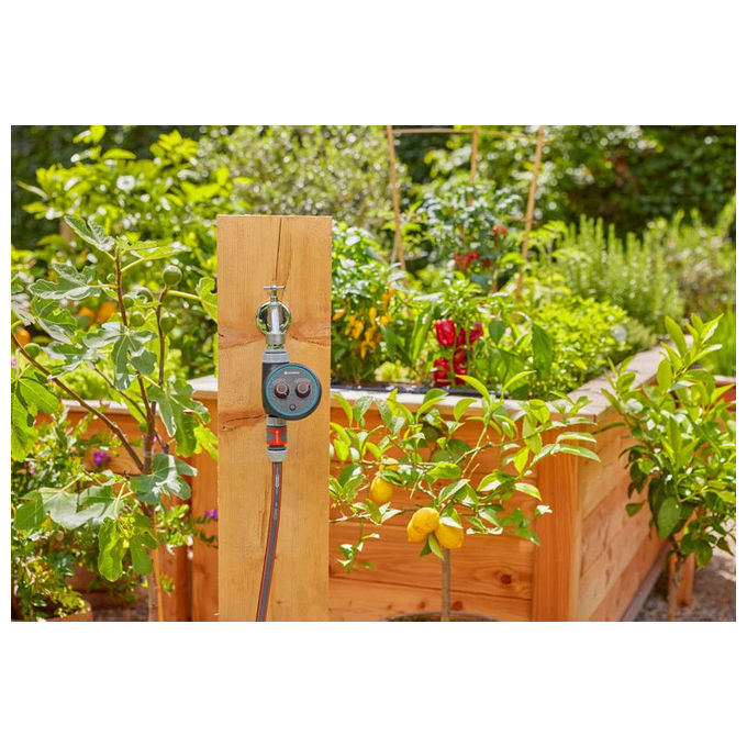Gardena 1897-20 Computer per irrigazione Easy Plus Programmazione 60 programmi preimpostati Pressione massima 10 bar colore Grigio