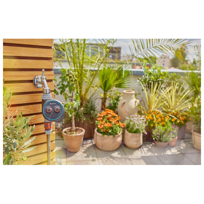 Gardena 1897-20 Computer per irrigazione Easy Plus Programmazione 60 programmi preimpostati Pressione massima 10 bar colore Grigio