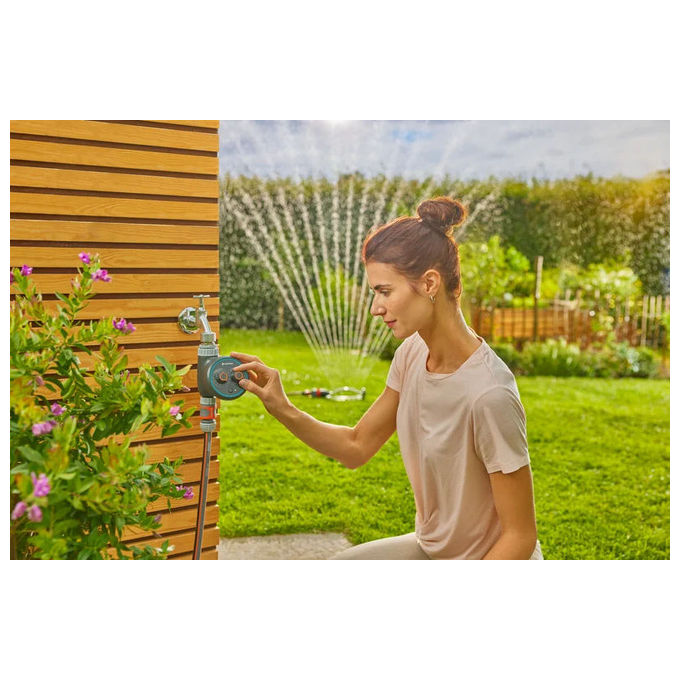 Gardena 1897-20 Computer per irrigazione Easy Plus Programmazione 60 programmi preimpostati Pressione massima 10 bar colore Grigio
