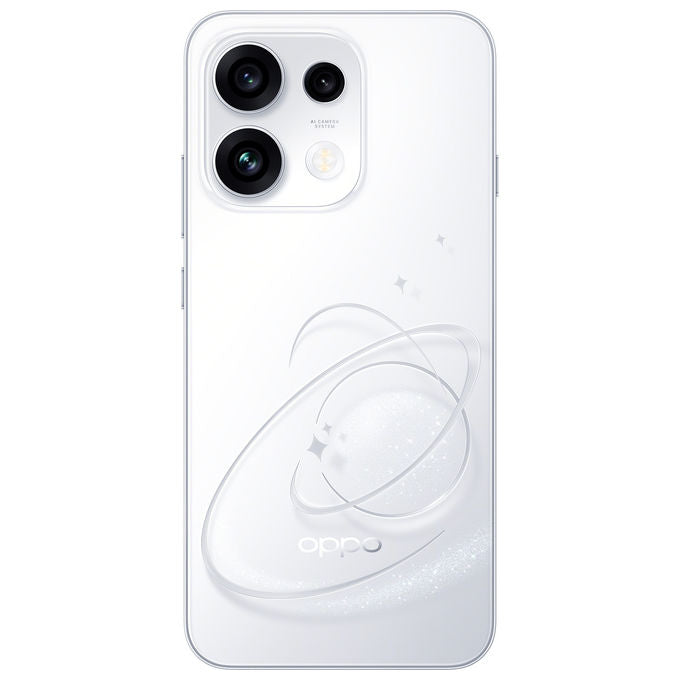 Oppo 110010237122 Reno15 FS 5G AI Smartphone Tripla fotocamera 50+8+50MP Selfie 50MP Display 6.57'' 120Hz AMOLED FHD+ RAM 8GB ROM 512GB colore Bianco