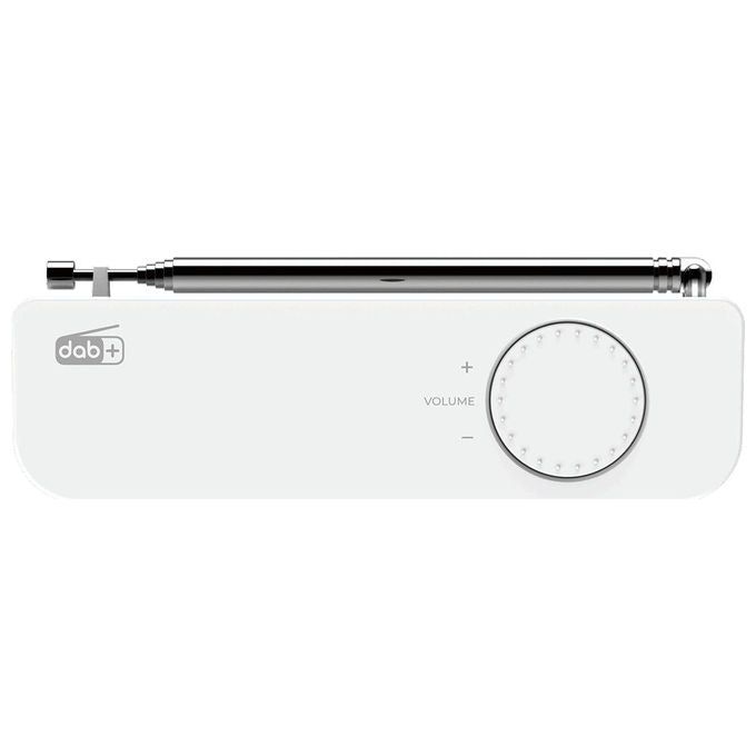 Kenwood CR-M33DAB Radio Portatile Digitale DAB DAB+ FM Bluetooth 5.3 Portata 10 m Batteria 2000 mAh 6 h colore Bianco