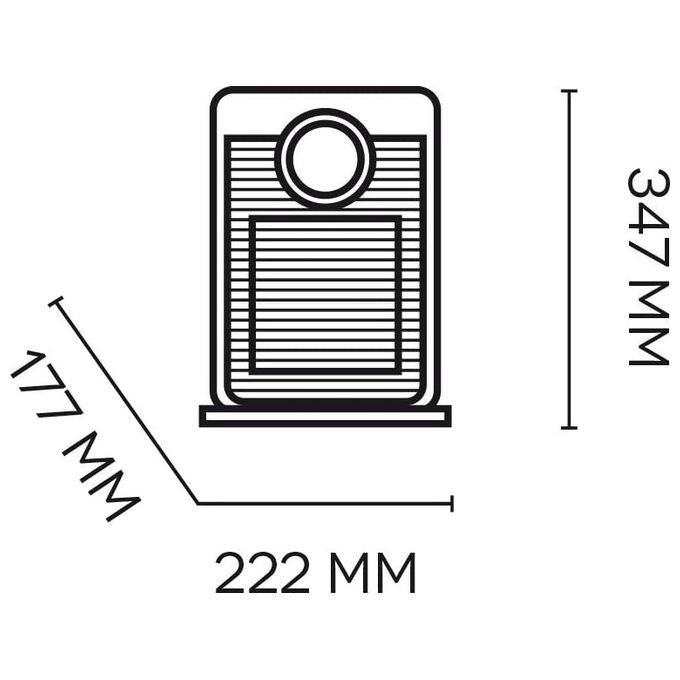 Argo BEAT ICE Termoventilatore Ceramico 2000 W per ambienti fino a 60 m³ IP21 adatto bagno colore Grigio