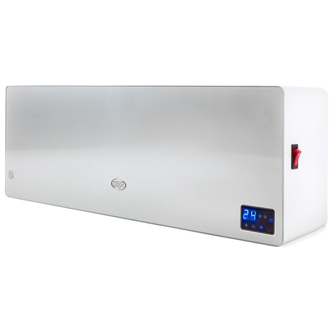 Argoclima 191070231 Chic Riscaldatore ambiente elettrico con ventilatore Potenza 2000 W Controllo digitale Wi-Fi integrato colore Argento