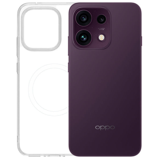 Oppo RENO16 FS 5G Smartphone Display AMOLED Bluetooth 5.4 con Cover Magnetica colore Purple Black