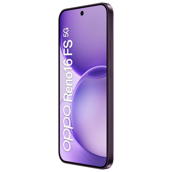 Oppo RENO16 FS 5G Smartphone Display AMOLED Bluetooth 5.4 con Cover Magnetica colore Purple Black