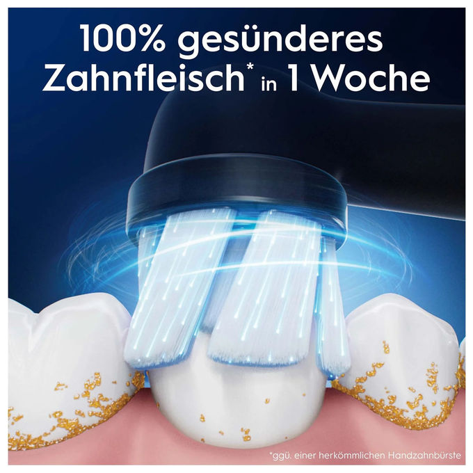 Oral-B 194631 testina per spazzolino 4 pz Periodo sostituzione 3 mesi colore Nero