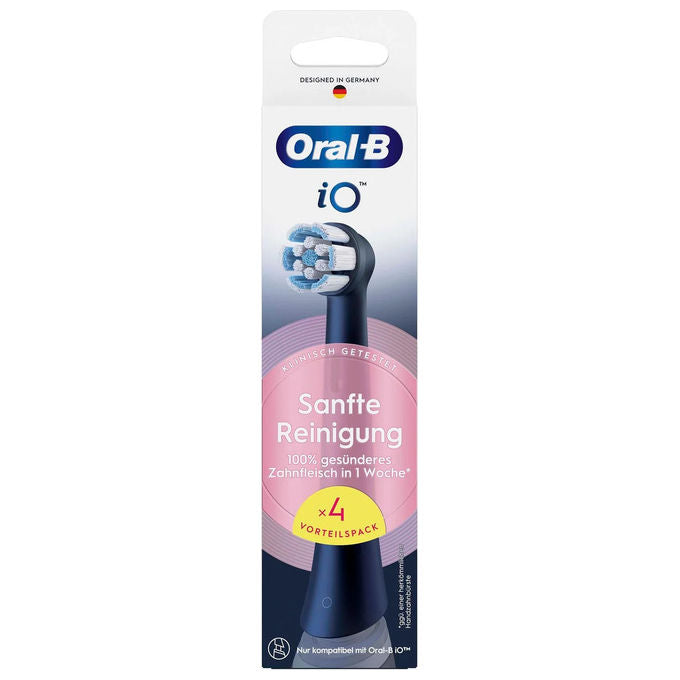Oral-B 194631 testina per spazzolino 4 pz Periodo sostituzione 3 mesi colore Nero