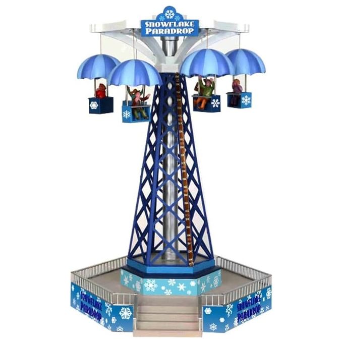 LEMAX 34634-UK Carnival Sights and Sounds Snowflake Paradrop con Adattatore 4.5V colore Multicolore