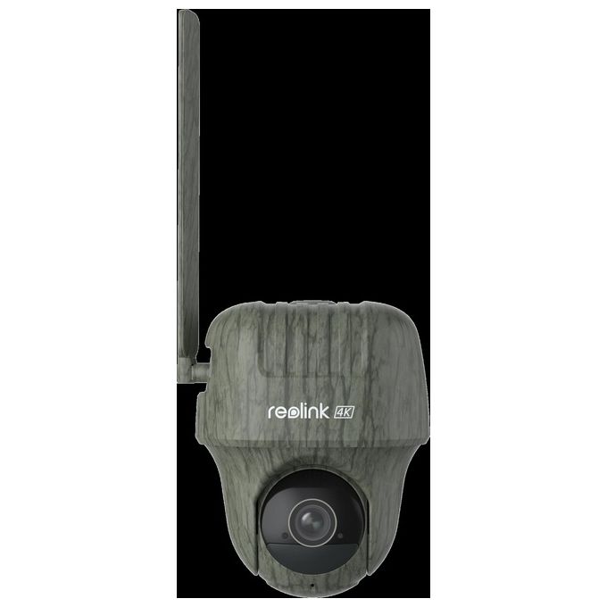 Reolink 6975253983902 Go Series G450 Telecamera IP 4G Esterno 4K 8MP PTZ 360° Batteria 6000 mAh Pannello Solare 6W MicroSD 128 GB colore Mimetico