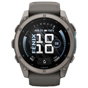 Garmin 010-04763-01 Fenix 9 Smartwatch Display AMOLED 1 4 Pollici Titanio Resistente ai Graffi con GPS e Monitoraggio Attivita' colore Pebble Gray