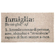 Zerbino 70x40 cm in cocco fondo antiscivolo,Famiglia, Victionary