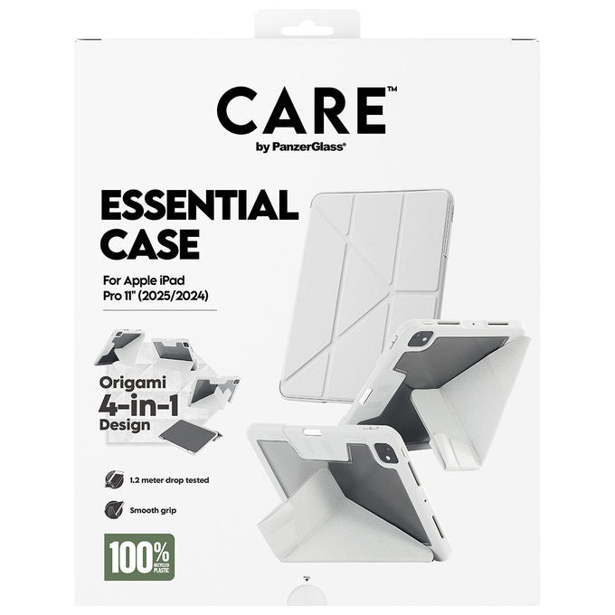 PanzerGlass CR93652 CARE by PanzerGlass Essential Case Cover per iPad Pro 11 (2024-2025) con 60% materiali riciclati colore Grigio