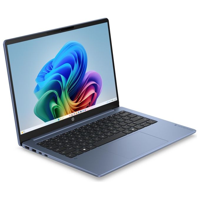 HP E4EV9EA OmniBook 3 Computer portatile 14'' 2K 8 GB LPDDR5x-SDRAM 512 GB SSD Wi-Fi 6E Windows 11 Home colore Blu