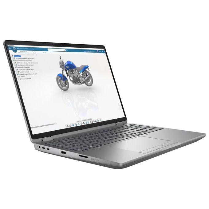 HP DK1L5ET ZBook Fury Laptop Intel Core Ultra 7 255HX 40,6 cm (16'') WUXGA 64 GB DDR5-SDRAM 1 TB SSD NVIDIA RTX PRO 2000 Blackwell Wi-Fi 7 Windows 11 Pro AI Workstation colore Argento
