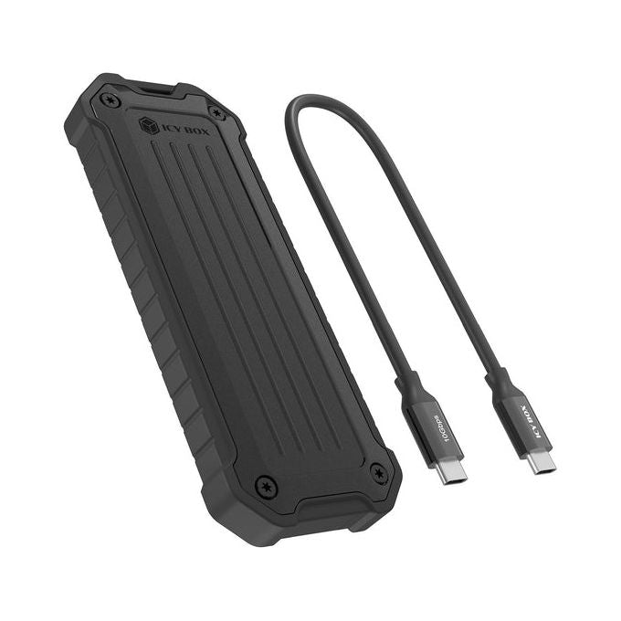 ICY BOX 61174 IB-1827MCP-C31 Box esterno SSD M.2 NVMe e SATA USB 3.2 Gen 2 10 Gbit-s colore Nero