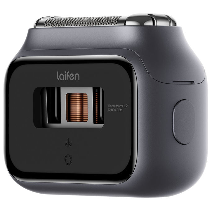 Laifen P3 Pro, Rasoio Elettrico, 3 Lame, per Pelli Sensibili, Grigio Scuro