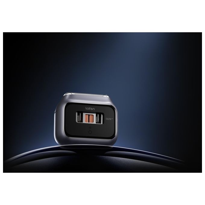 Laifen P3 Pro, Rasoio Elettrico, 3 Lame, per Pelli Sensibili, Grigio Scuro