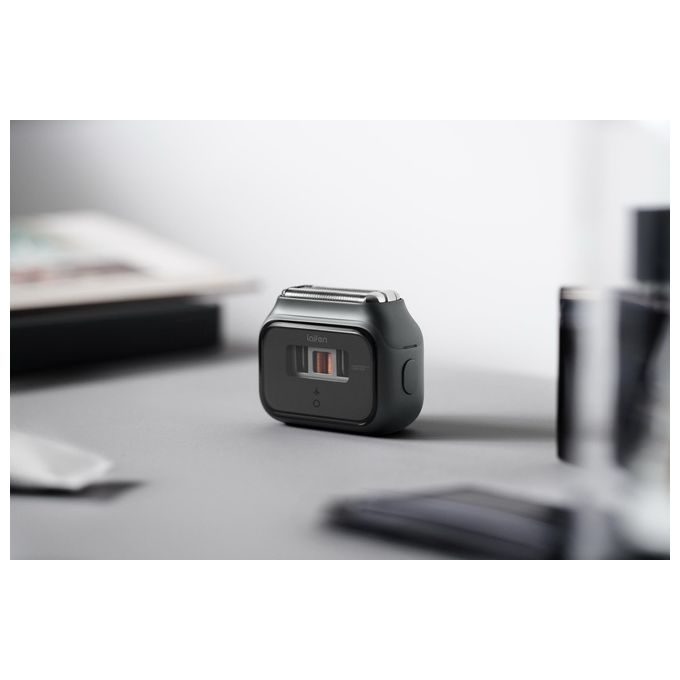 Laifen P3 Pro, Rasoio Elettrico, 3 Lame, per Pelli Sensibili, Grigio Scuro