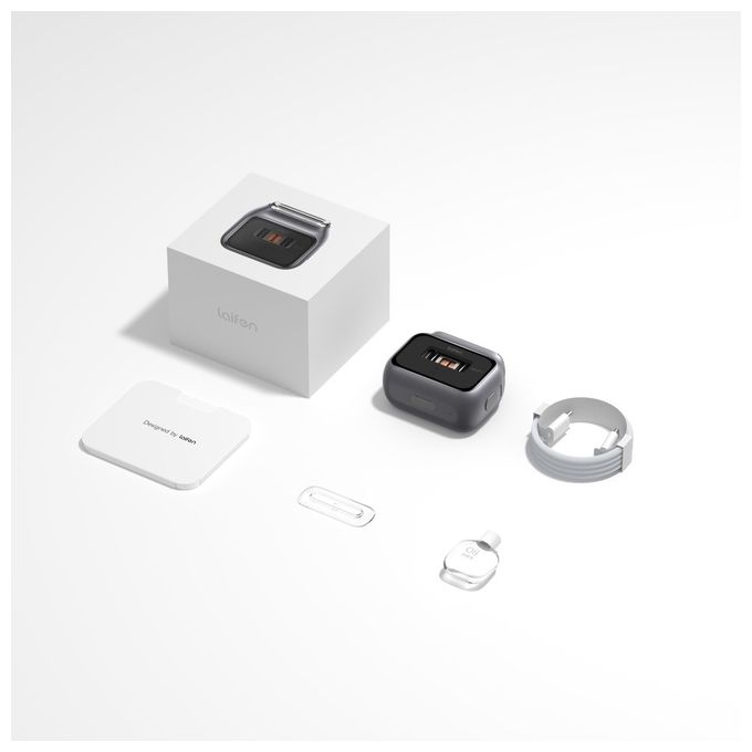 Laifen P3 Pro, Rasoio Elettrico, 3 Lame, per Pelli Sensibili, Grigio Scuro