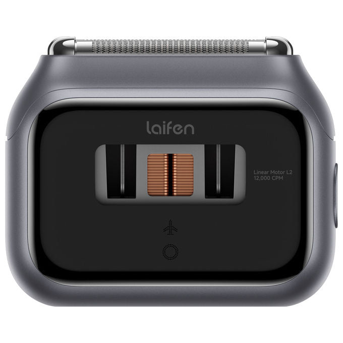 Laifen P3 Pro, Rasoio Elettrico, 3 Lame, per Pelli Sensibili, Grigio Scuro