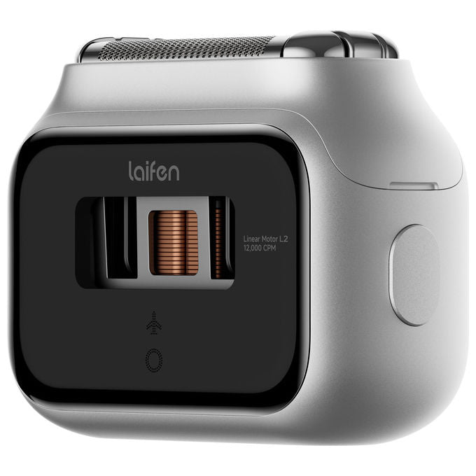 Laifen P3 Pro Rasoio elettrico secco umido 3 testine autonomia 100 min colore Argento