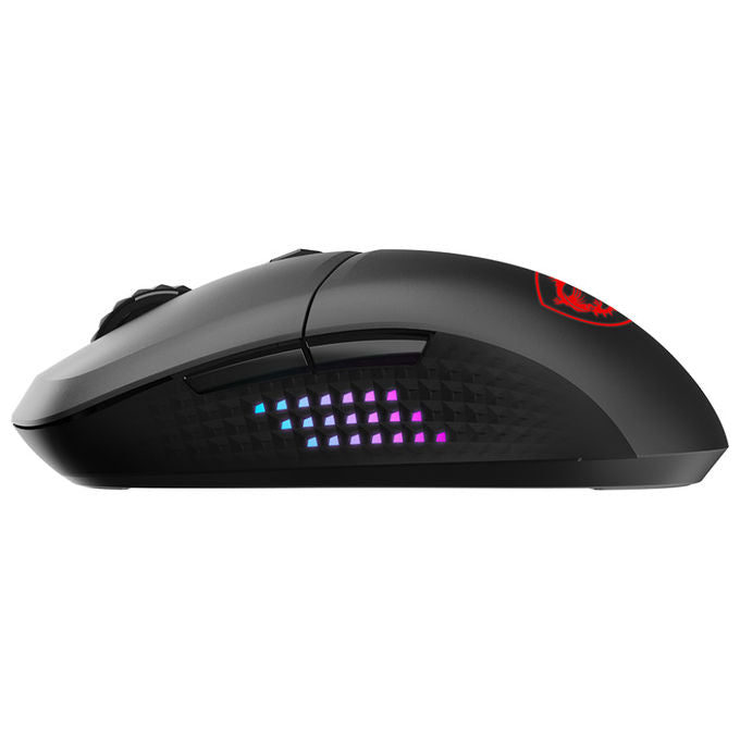 MSI VERSA 300 ELITE WIRELESS Mouse Gaming 26000 DPI 1 ms Bluetooth 5.3 RGB 6 pulsanti colore Nero