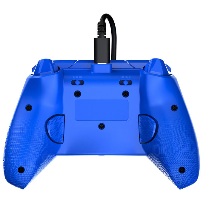 Turtle Beach TBC-2002-25 Afterglow Wave Gamepad Cablato con Licenza per Xbox e PC Pulsanti Programmabili Trigger Effetto Hall Controlli Audio RGB colore Blu