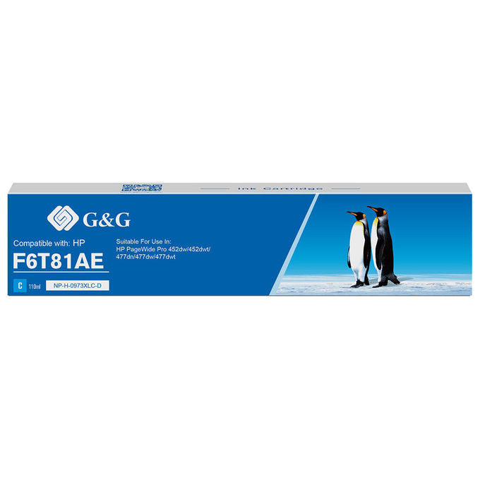 GandG, Cartuccia Inchiostro Compatibile, Ciano, 7000 Pagine, HP 973XL C-F6T81AE