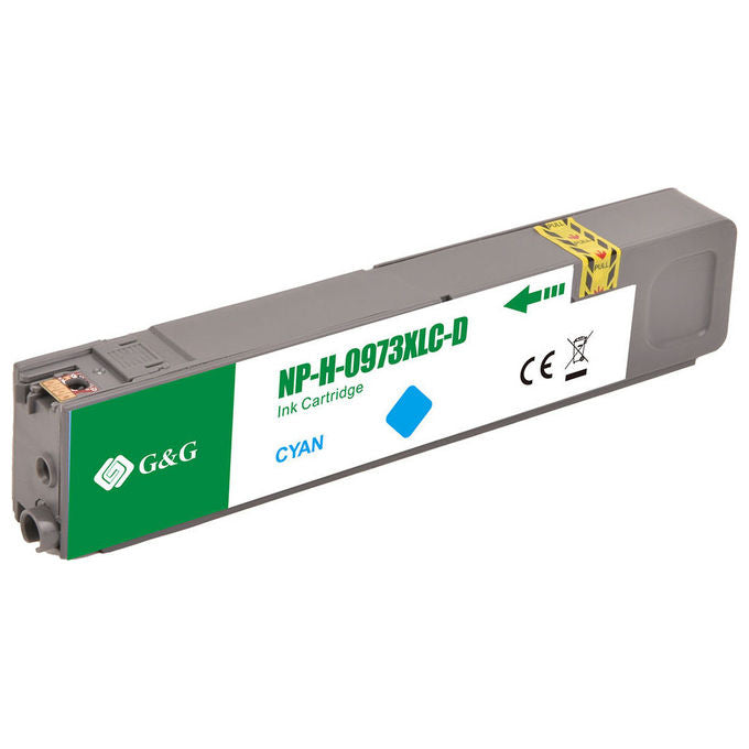 GandG, Cartuccia Inchiostro Compatibile, Ciano, 7000 Pagine, HP 973XL C-F6T81AE