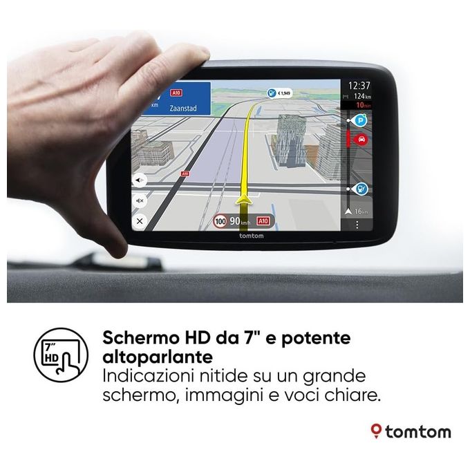 TomTom, Go Superior 7, Navigatore Satellitare, Auto e Camion, Nero