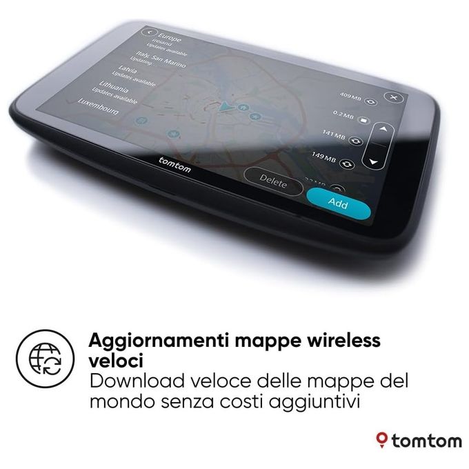TomTom, Go Superior 7, Navigatore Satellitare, Auto e Camion, Nero