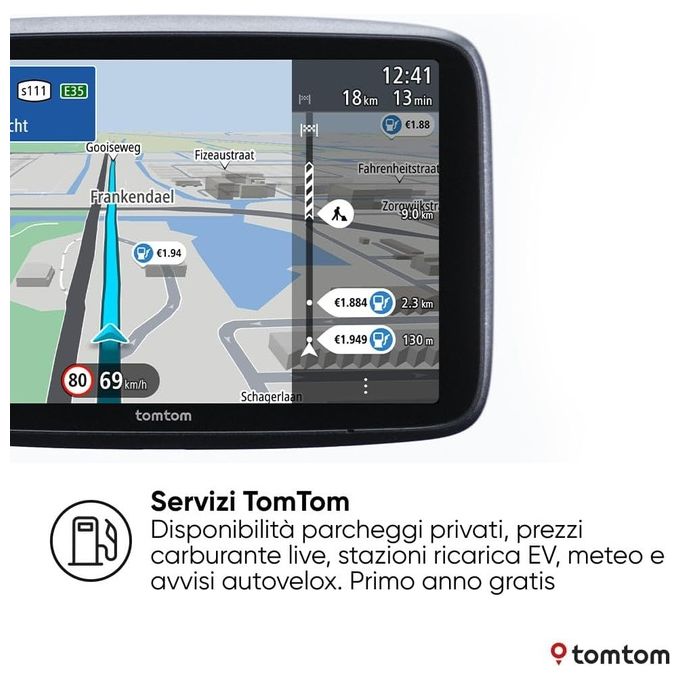 TomTom, Go Superior 7, Navigatore Satellitare, Auto e Camion, Nero