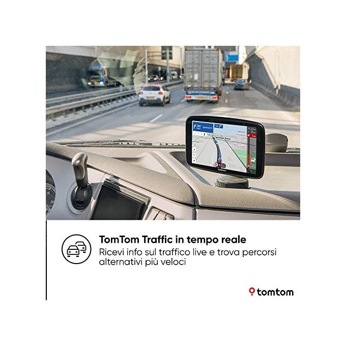 TomTom 1YD7.002.50 GO Expert Plus Navigatore GPS 7'' per Veicoli Pesanti Mappe Europa Wi-Fi Premium Pack