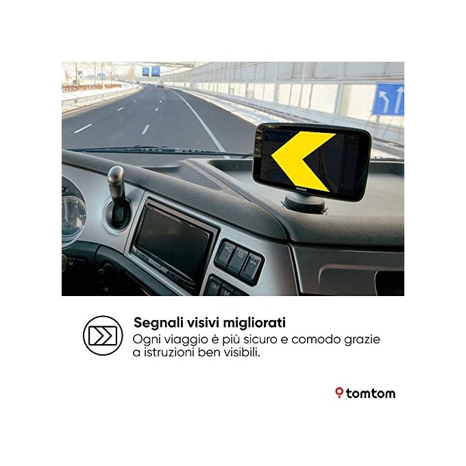 TomTom 1YD7.002.50 GO Expert Plus Navigatore GPS 7'' per Veicoli Pesanti Mappe Europa Wi-Fi Premium Pack