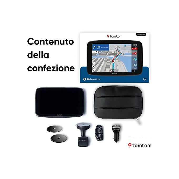 TomTom 1YD7.002.50 GO Expert Plus Navigatore GPS 7'' per Veicoli Pesanti Mappe Europa Wi-Fi Premium Pack