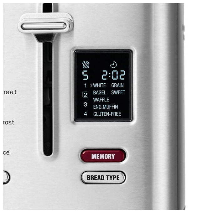Solis 8004 Flex Tostapane 2 Fessure 7 Programmi di Tostatura Potenza 950 W Vassoio Raccoglibriciole Rimovibile Riscaldatore per Panini Incluso colore Acciaio inossidabile