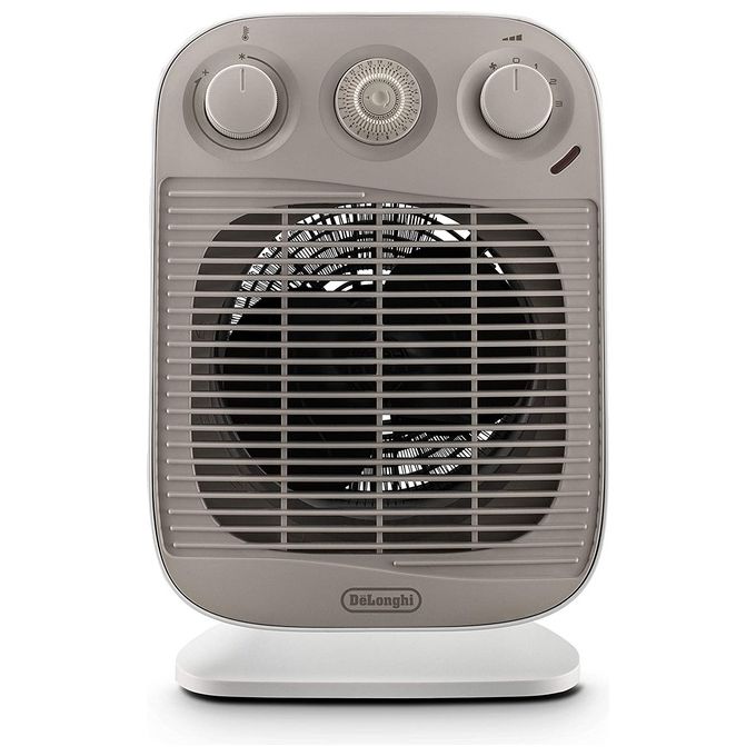 DeLonghi HFS50D22 Vertical Edge Termoventilatore Verticale Potenza 2200 W Timer Bianco-Beige