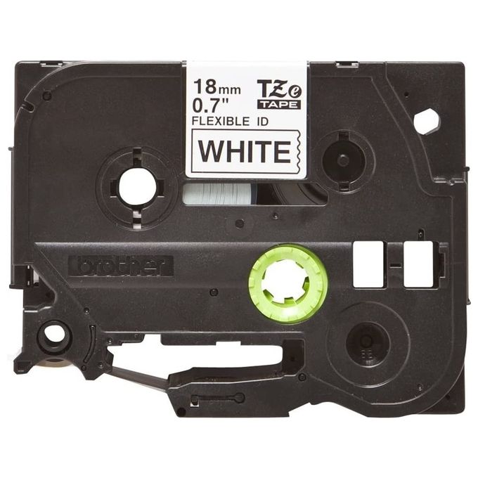 Brother Nastro Tz 12mm Nero Bianco Fless