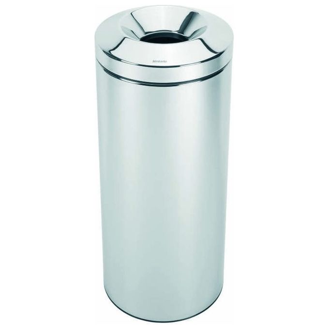 Brabantia 287527 Cestino Ignifugo Flameguard Paper Bin Inox Lucido 30 Litri Altezza 68.5cm