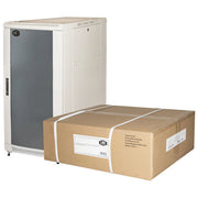 LINK LK1922U68GFP Armadio Rack per Reti 19'' 22U Porta in Vetro di Sicurezza e Posteriore in Metallo Predisposto per Ventilazione Passiva e Ingresso Cavi Superiore e Inferiore colore Grigio