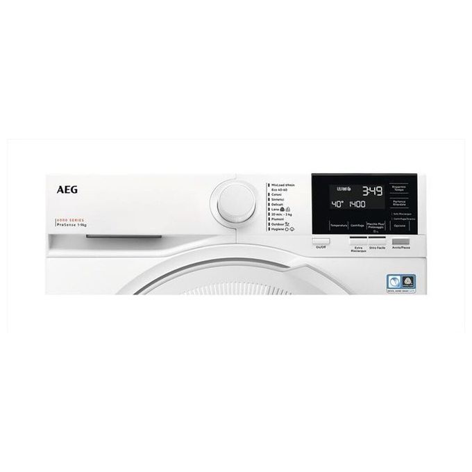 AEG LR6G94OW Serie 6000 ProSense Lavatrice Carica Frontale 9 Kg 1400 rpm Classe A Inverter 76 dB (85x60x64 cm) colore Bianco