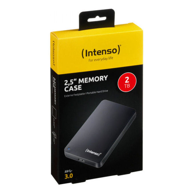 Intenso 6021580 Memory Case Hard Disk Esterno 2.5'' 2000 GB USB 3.0 5400 rpm Autoalimentato colore Nero