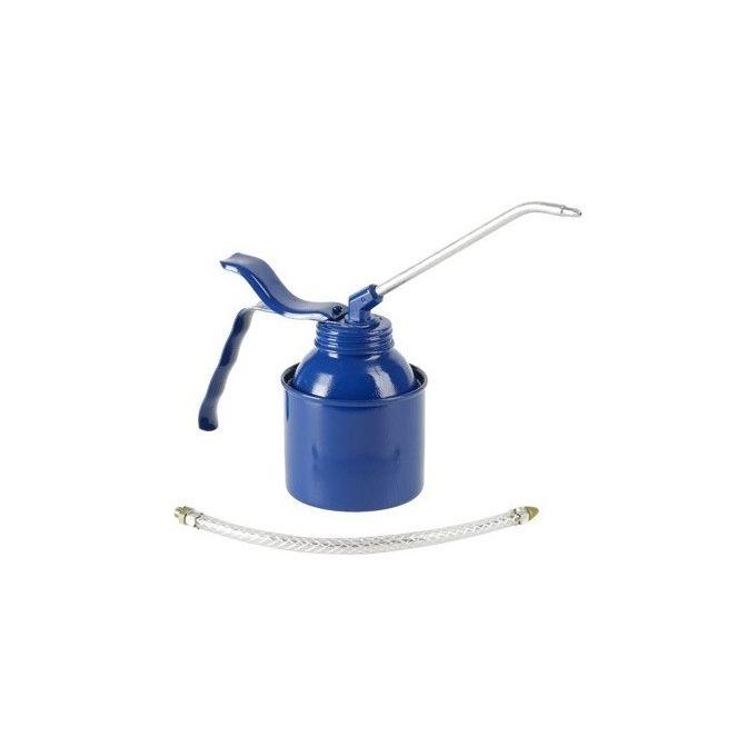 Pressol 05223 Oliatore Metallico Canna Rigida e Flessibile 250 ml Pompa Ottone Valvole a Sfera colore Blu