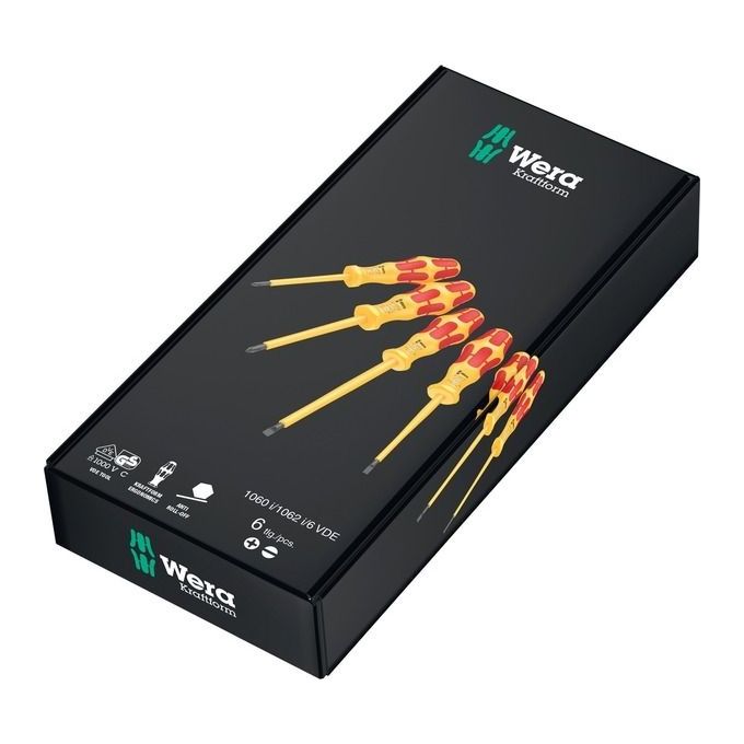 Wera 1060 i-1062 i-6 VDE Set di Cacciaviti Kraftform