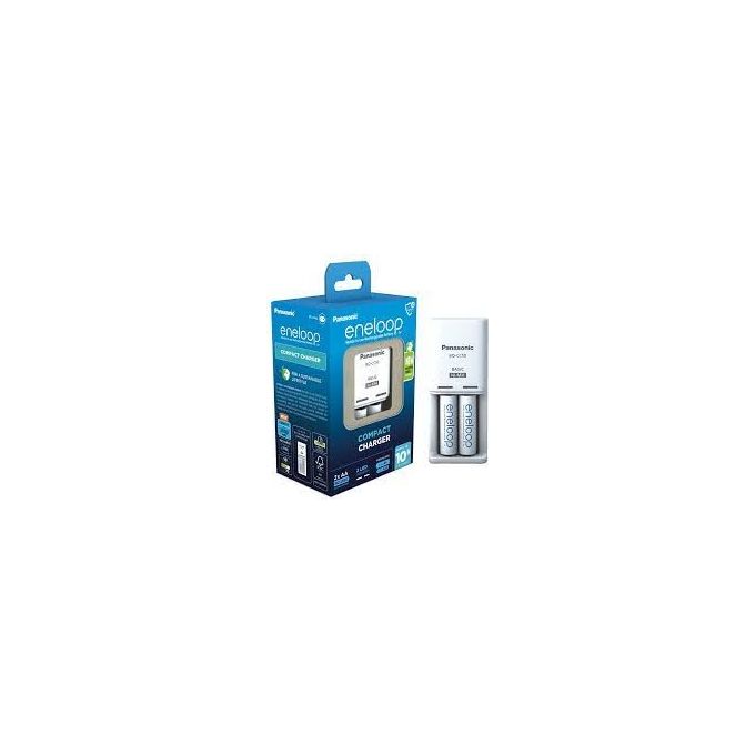 Panasonic Eneloop Compact Caricabatterie BW-CC50 con 2xAA
