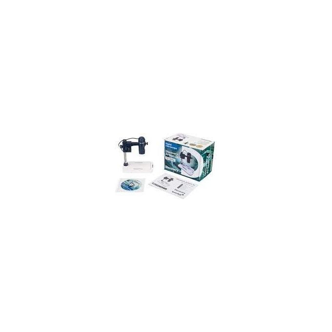 Levenhuk 78160 Discovery Microscopio Digitale 5 MP Ingrandimento 10-300x Messa a Fuoco Manuale colore Nero